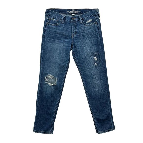 Abercrombie & Fitch Jeans Women's Button Fly 1892 Collection Boyfriend Straight - Picture 1 of 11